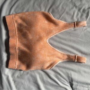 Zenana Outfitters Ribbed Crop Top - Orange